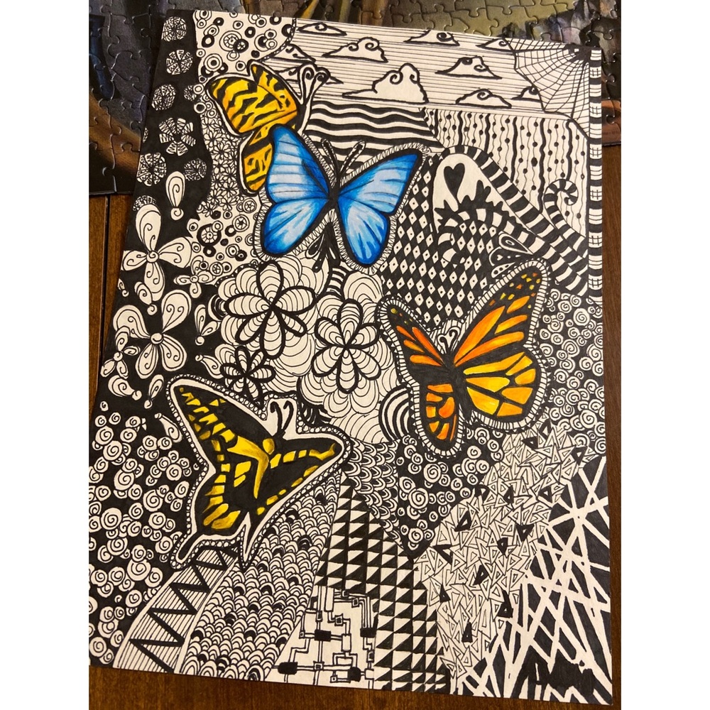 Original Butterfly art piece